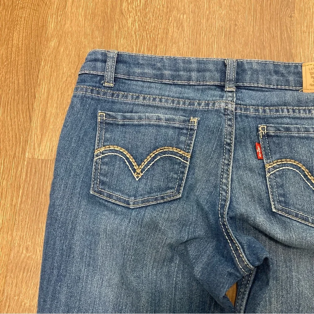 Girls Size 12 Levi’s 711 Skinny Red Tab Blue Jeans